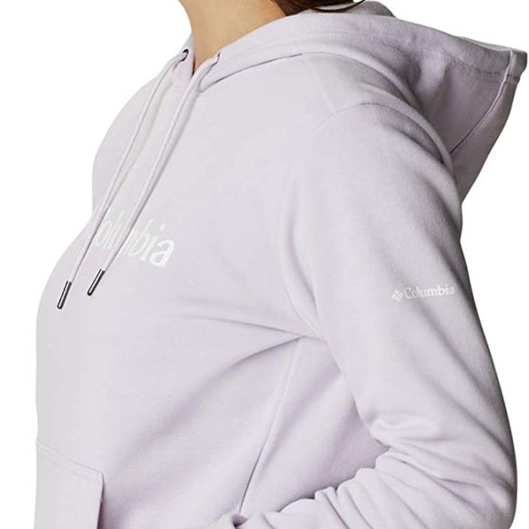 🆕Columbia Women's Logo Hoodie, Large - Pale Lilac, Brand NEW, Authentic, NWT - Picture 4 of 6